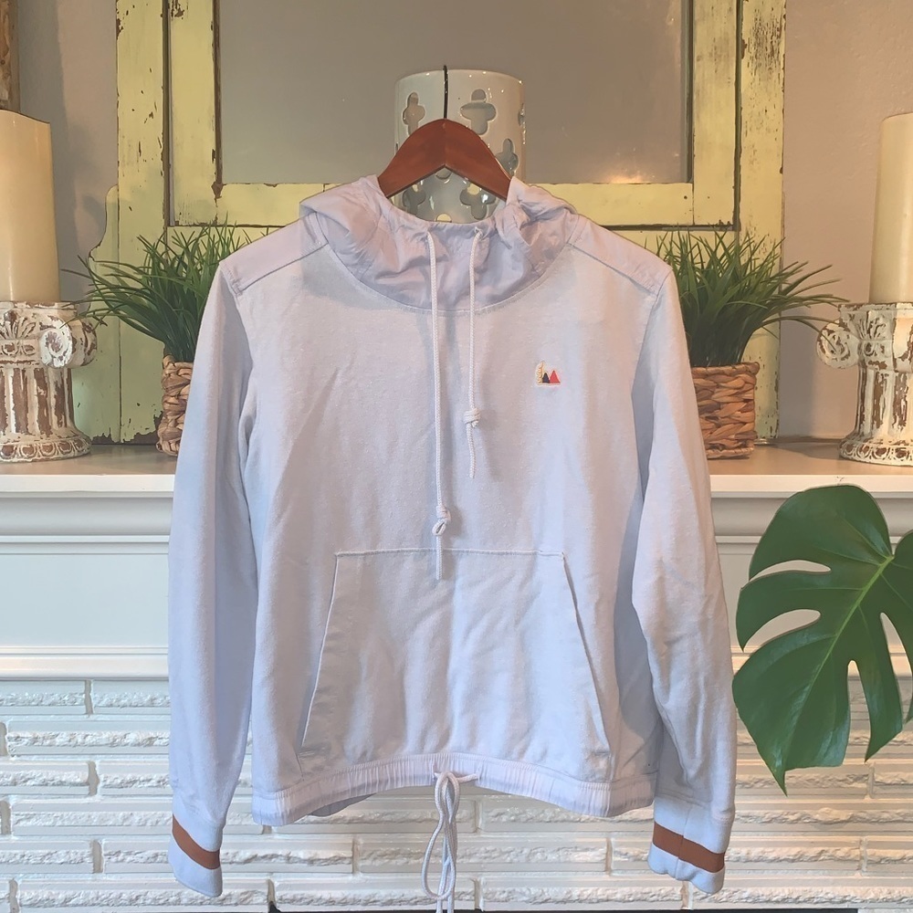 REI Cooperative Lavender Hooded Active Sweatshirt Cinch Waist Gorpcore Size M